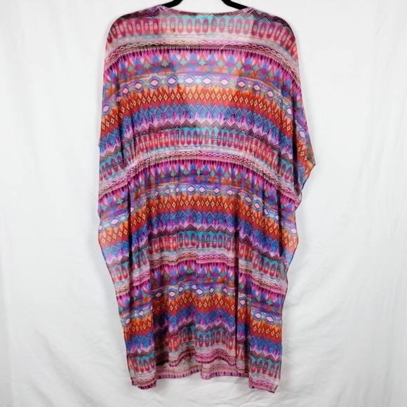 Profile by Gottex Santa Fe Mesh Swim Cover Up Caftan Size S/Petite - Picture 4 of 14